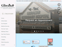 Tablet Screenshot of gibraltarvet.com